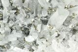 Quartz Crystals With Pyrite & Galena - Peru #238947-2